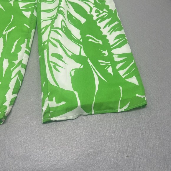 Lilly Pulitzer x Target Jumpsuit XS Green Palm Boom Boom, Wide Leg Preppy - Picture 8 of 16